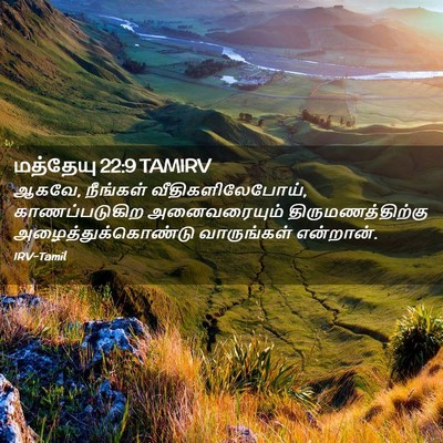 Picture 02 - மத்தேயு 22:9 TAMIRV - ஆகவே, நீங்கள் - Bible Verse Picture