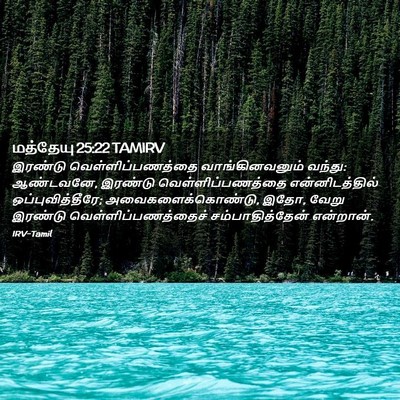 Picture 02 - மத்தேயு 25:22 TAMIRV - இரண்டு - Bible Verse Picture