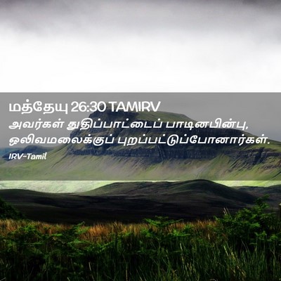 Picture 02 - மத்தேயு 26:30 TAMIRV - அவர்கள் - Bible Verse Picture