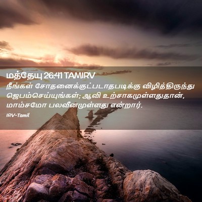 Picture 02 - மத்தேயு 26:41 TAMIRV - நீங்கள் - Bible Verse Picture