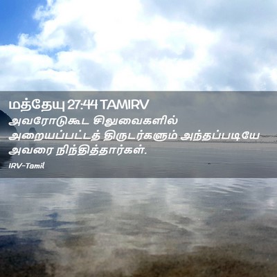 Picture 02 - மத்தேயு 27:44 TAMIRV - அவரோடுகூட - Bible Verse Picture