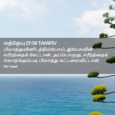 Picture 02 - மத்தேயு 27:58 TAMIRV -  - Bible Verse Picture