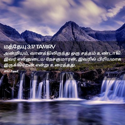 Picture 02 - மத்தேயு 3:17 TAMIRV - அன்றியும், - Bible Verse Picture