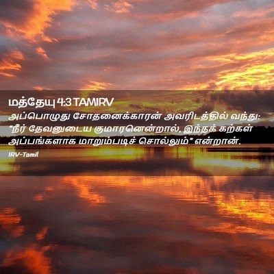 Picture 02 - மத்தேயு 4:3 TAMIRV - அப்பொழுது - Bible Verse Picture