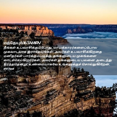 Picture 02 - மத்தேயு 6:16 TAMIRV - நீங்கள் - Bible Verse Picture