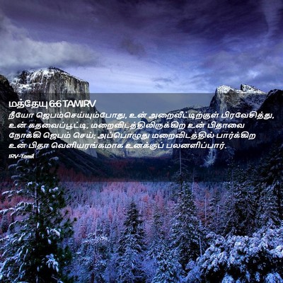 Picture 02 - மத்தேயு 6:6 TAMIRV - நீயோ - Bible Verse Picture
