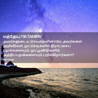 Picture 02 - மத்தேயு 7:16 TAMIRV - அவர்களுடைய - Bible Verse Picture