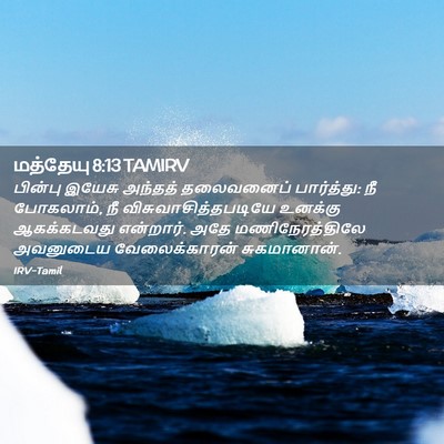 Picture 02 - மத்தேயு 8:13 TAMIRV - பின்பு இயேசு - Bible Verse Picture