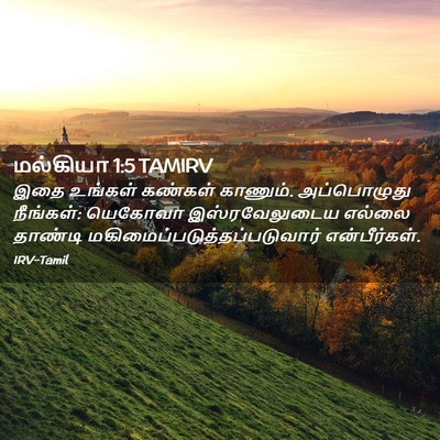 Picture 02 - மல்கியா 1:5 TAMIRV - இதை உங்கள் கண்கள் - Bible Verse Picture