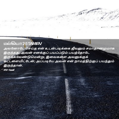 Picture 02 - மல்கியா 2:5 TAMIRV - அவனோடே செய்த என் - Bible Verse Picture