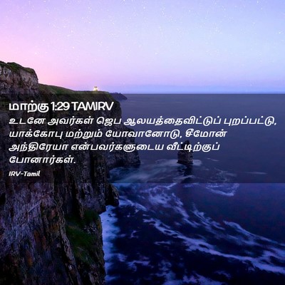 Picture 02 - மாற்கு 1:29 TAMIRV - உடனே அவர்கள் ஜெப - Bible Verse Picture