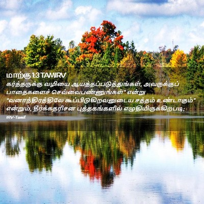 Picture 02 - மாற்கு 1:3 TAMIRV - கர்த்தருக்கு - Bible Verse Picture