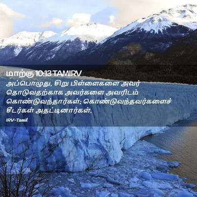 Picture 02 - மாற்கு 10:13 TAMIRV - அப்பொழுது, சிறு - Bible Verse Picture