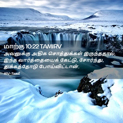 Picture 02 - மாற்கு 10:22 TAMIRV - அவனுக்கு அதிக - Bible Verse Picture