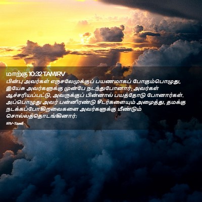 Picture 02 - மாற்கு 10:32 TAMIRV - பின்பு அவர்கள் - Bible Verse Picture