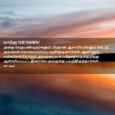 Picture 02 - மாற்கு 11:18 TAMIRV - அதை - Bible Verse Picture