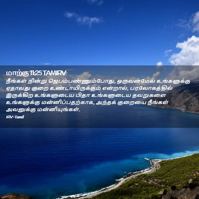 Picture 02 - மாற்கு 11:25 TAMIRV - நீங்கள் நின்று - Bible Verse Picture