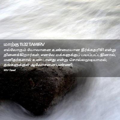 Picture 02 - மாற்கு 11:32 TAMIRV - எல்லோரும் யோவானை - Bible Verse Picture