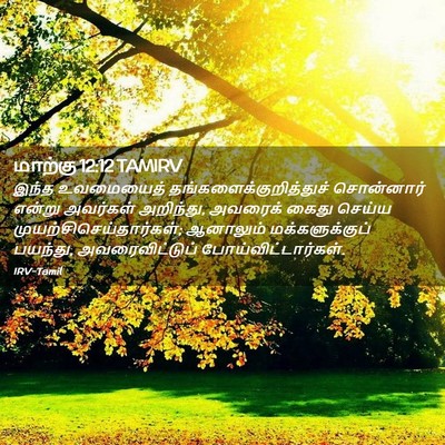 Picture 02 - மாற்கு 12:12 TAMIRV - இந்த உவமையைத் - Bible Verse Picture