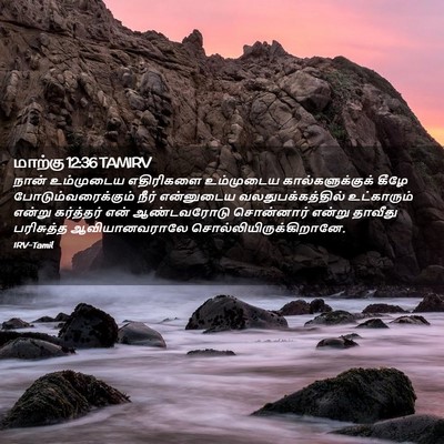 Picture 02 - மாற்கு 12:36 TAMIRV - நான் உம்முடைய - Bible Verse Picture