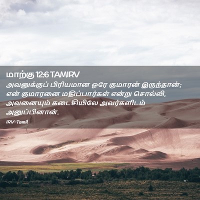 Picture 02 - மாற்கு 12:6 TAMIRV - அவனுக்குப் - Bible Verse Picture