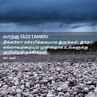 Picture 02 - மாற்கு 13:23 TAMIRV - நீங்களோ - Bible Verse Picture