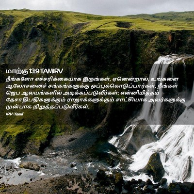 Picture 02 - மாற்கு 13:9 TAMIRV - நீங்களோ - Bible Verse Picture
