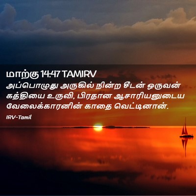 Picture 02 - மாற்கு 14:47 TAMIRV - அப்பொழுது அருகில் - Bible Verse Picture