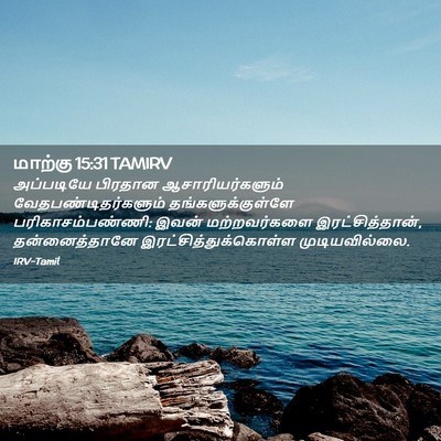 Picture 02 - மாற்கு 15:31 TAMIRV - அப்படியே பிரதான - Bible Verse Picture