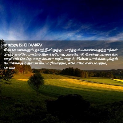 Picture 02 - மாற்கு 15:40 TAMIRV - சில பெண்களும் - Bible Verse Picture
