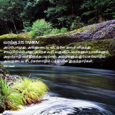 Picture 02 - மாற்கு 2:15 TAMIRV - அப்பொழுது, - Bible Verse Picture