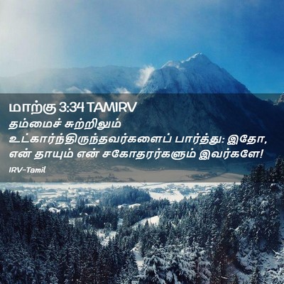 Picture 02 - மாற்கு 3:34 TAMIRV - தம்மைச் - Bible Verse Picture
