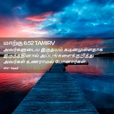 Picture 02 - மாற்கு 6:52 TAMIRV - அவர்களுடைய - Bible Verse Picture