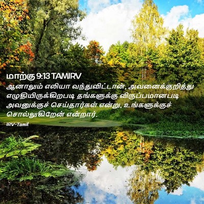 Picture 02 - மாற்கு 9:13 TAMIRV - ஆனாலும் எலியா - Bible Verse Picture