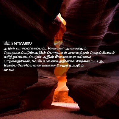 Picture 02 - மீகா 1:7 TAMIRV - அதின் - Bible Verse Picture