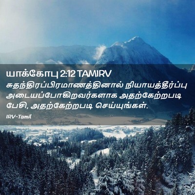 Picture 02 - யாக்கோபு 2:12 TAMIRV -  - Bible Verse Picture