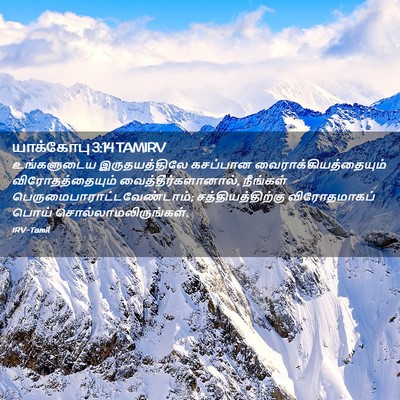 Picture 02 - யாக்கோபு 3:14 TAMIRV - உங்களுடைய - Bible Verse Picture