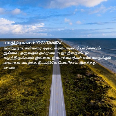 Picture 02 - யாத்திராகமம் 10:23 TAMIRV - மூன்றுநாட்கள்வரை - Bible Verse Picture