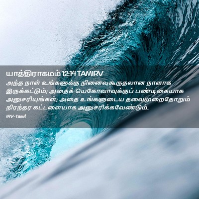 Picture 02 - யாத்திராகமம் 12:14 TAMIRV - அந்த நாள் - Bible Verse Picture