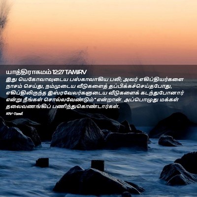 Picture 02 - யாத்திராகமம் 12:27 TAMIRV - இது யெகோவாவுடைய - Bible Verse Picture