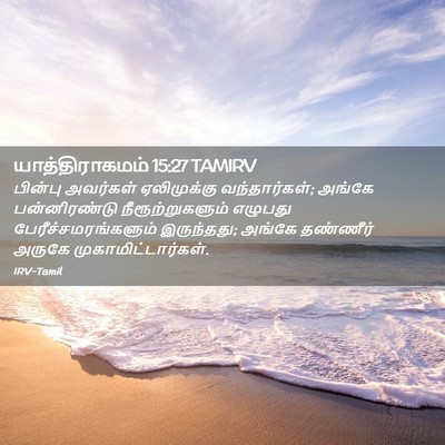 Picture 02 - யாத்திராகமம் 15:27 TAMIRV - பின்பு அவர்கள் - Bible Verse Picture