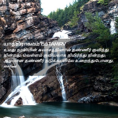 Picture 02 - யாத்திராகமம் 15:8 TAMIRV - உமது நாசியின் - Bible Verse Picture