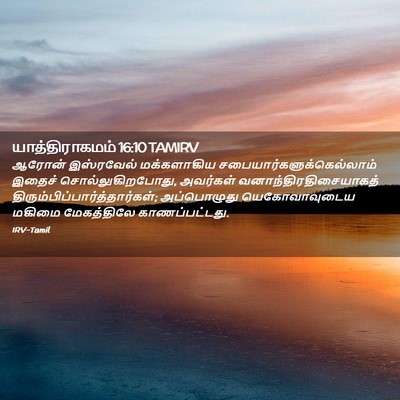 Picture 02 - யாத்திராகமம் 16:10 TAMIRV - ஆரோன் இஸ்ரவேல் - Bible Verse Picture