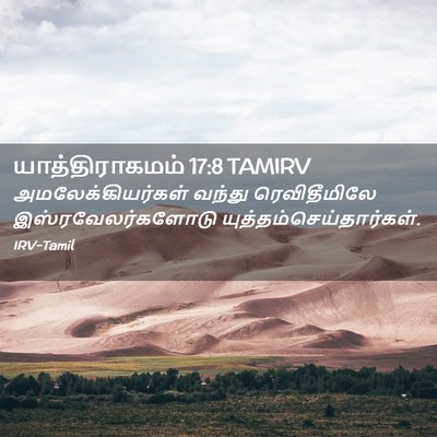 Picture 02 - யாத்திராகமம் 17:8 TAMIRV - அமலேக்கியர்கள் - Bible Verse Picture