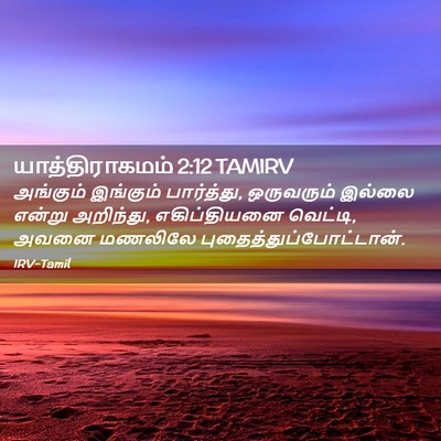 Picture 02 - யாத்திராகமம் 2:12 TAMIRV - அங்கும் இங்கும் - Bible Verse Picture