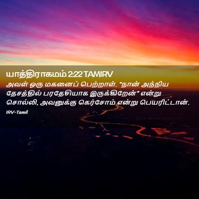 Picture 02 - யாத்திராகமம் 2:22 TAMIRV - அவள் ஒரு மகனைப் - Bible Verse Picture