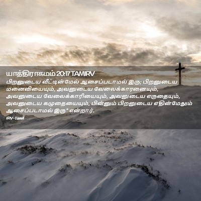Picture 02 - யாத்திராகமம் 20:17 TAMIRV - பிறனுடைய - Bible Verse Picture