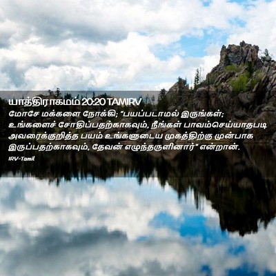 Picture 02 - யாத்திராகமம் 20:20 TAMIRV - மோசே மக்களை - Bible Verse Picture