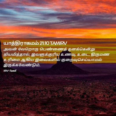 Picture 02 - யாத்திராகமம் 21:10 TAMIRV - அவன் வேறொரு - Bible Verse Picture