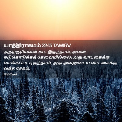 Picture 02 - யாத்திராகமம் 22:15 TAMIRV - அதற்குரியவன் கூட - Bible Verse Picture